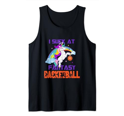 Einhorn Regenbogen I Suck at Fantasy Basketball Loser Männer Geschenk Tank Top Einhorn Regenbogen I Suck at Fantasy Basketball Loser Männer Geschenk Tank Top von Fantasy Football Loser Tees
