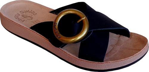 Fantasy Sandals - Flex Sole Technology - Entdecken Sie den BUBBLE EFFECT - Leichte und weiche Ledersandalen NATALIE - SCHWARZ 40 Fantasy Sandals - Flex Sole Technology - Entdecken Sie den BUBBLE EFFECT - Leichte und weiche Ledersandalen NATALIE - SCHWARZ 40 von Fantasy Sandals