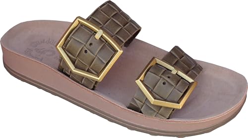 Fantasy Sandals - Flex Sole Technology - Sandalen aus leichtem und weichem Leder TAYLOR, Kaki, 38 EU Fantasy Sandals - Flex Sole Technology - Sandalen aus leichtem und weichem Leder TAYLOR, Kaki, 38 EU von Fantasy Sandals