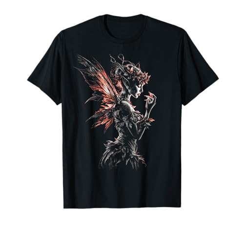 Halloween-Fee Fantasy-Zeichnung für mythische Frauen Halloween T-Shirt Halloween-Fee Fantasy-Zeichnung für mythische Frauen Halloween T-Shirt von Fantasy-TastiX