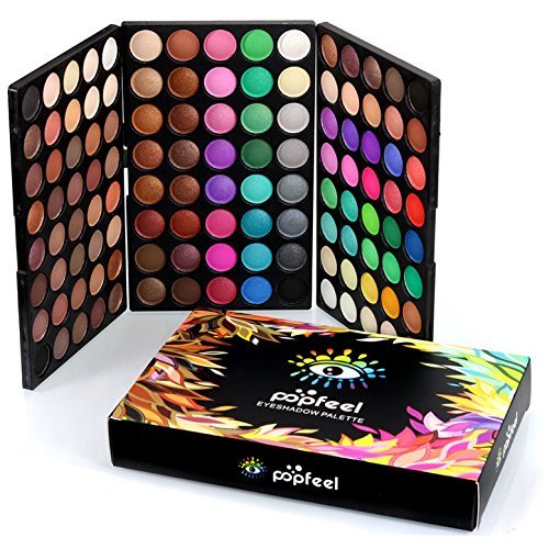 FantasyDay 120 Farben Hochpigmentierte Warme Natürliche Matt Schminke Lidschatten Palette Makeup Kit - Augenschatten Eyeshadow Make Up Kosmetik Make-up Palette Schimmer Set von FantasyDay