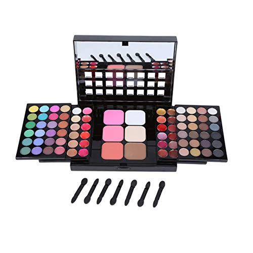 FantasyDay Profi Lidschatten Palette Make Up Kosmetik Makeup Kit - 48 Farben Hochpigmentierte Warme Matt Natürliche Augenschatten Eyeshadow, 18 Lippenstift, 6 Concealer, 3 Rouge, 3 Gesicht Puder#2 von FantasyDay