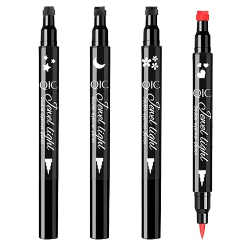 FantasyDay 4 Farben Wasserfest Wischfester Eyeliner Cremig Weiche Textur Eyelinerstift Langanhaltend Einfache Anwendung Augenstift - Professional Make-up Sets Eye Liner für Augen, Gesicht und Körper von FantasyDay