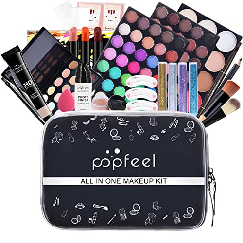 FantasyDay 5St Schmink Set Pflegeset Make-up Kit Kosmetik Set Weihnachten Makeup Schminkoffer Beauty Makeup Set mit Wimperntusche, Eyeliner, Augenbrauenstift, Lippenstift Und Concealer Stick #1 von FantasyDay