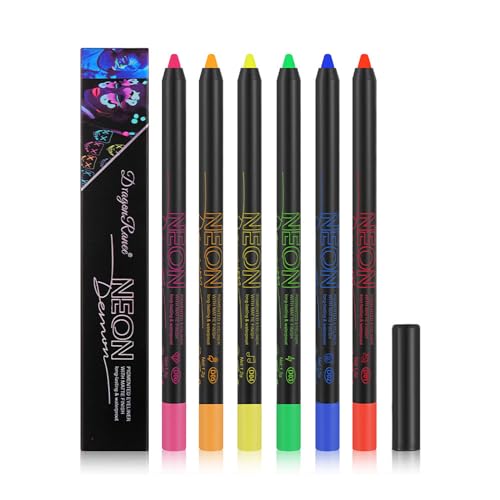 FantasyDay 6 Farben Wasserfest Wischfester Eyeliner Cremig Weiche Textur Eyelinerstift Langanhaltend Einfache Anwendung Augenstift - Professional Make-up Sets Eye Liner für Augen, Gesicht und Körper von FantasyDay