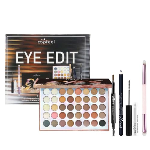 FantasyDay Xmas Make-Up Sets Adventskalender 2025 Multifunktions Kosmetik Schminkkoffer Mädchen Makeup Geschenkset - Schminke Kit mit Lidschatten Palette Lippenstift Concealer Puder Rouge Mascara von FantasyDay