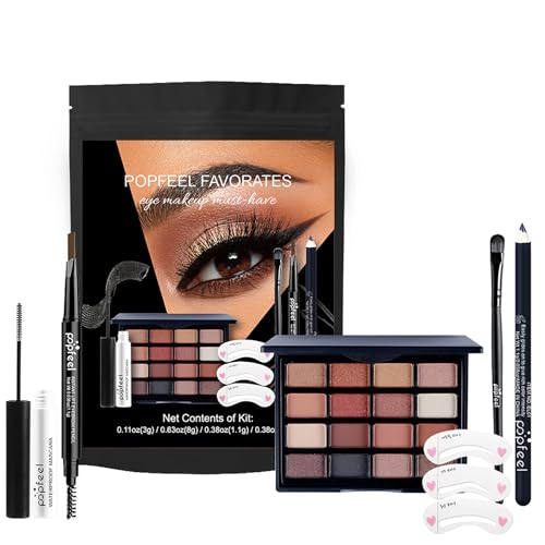 FantasyDay Xmas Make-up Sets Multifunktions Schminkkoffer Mädchen Makeup Geschenkset Kosmetik für Gesicht Augen Lippen - Schminke Kit mit Lidschatten Palette Lippenstift Concealer Puder Rouge Mascara von FantasyDay