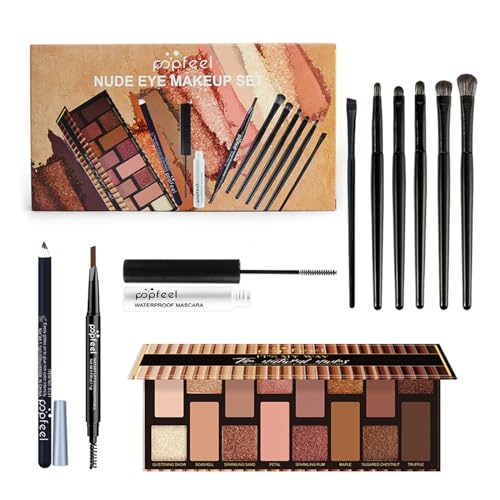 FantasyDay Xmas Multifunktions Schminkkoffer Mädchen Make-up Geschenkset All in One Makeup Gift Sets Kosmetik Beauty Set mit Lidschatten Palette Lippenstift Concealer Puder Rouge Pinsel Wimperntusche von FantasyDay