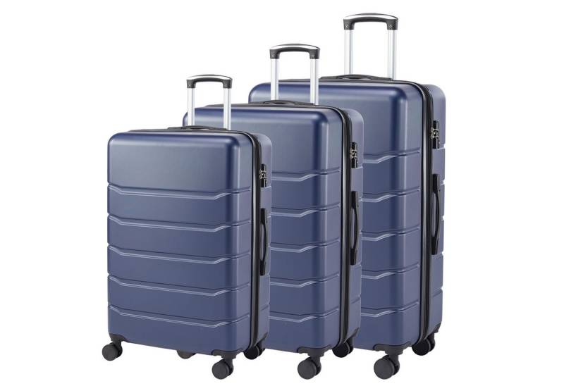 Fanttik Kofferset Reisekoffer Set 3-teilig mit ausziehbarem Griff und TSA-Schloss, Erweiterbarer Hartschalenkoffer mit 4 drehbaren Rädern, Reisekoffer von Fanttik