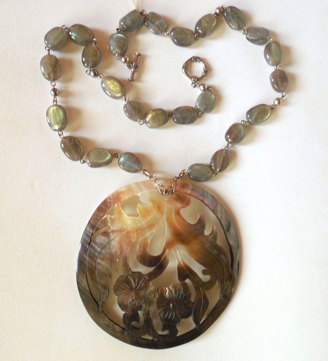 Exklusive Labradorit Kette, Silber 925 Und Schale Exklusive Labradorit Kette, Silber 925 Und Schale von FanyRey
