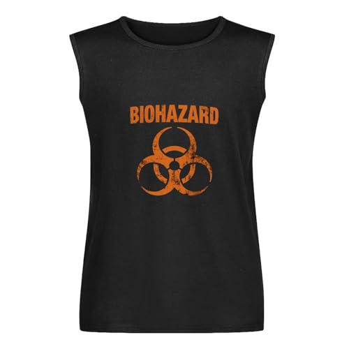 Biohazard Lyuwo Vest Tank T-Shirt Black Unisex Mens Sleeveless Tops Tees S Biohazard Lyuwo Vest Tank T-Shirt Black Unisex Mens Sleeveless Tops Tees S von FaosTEQ