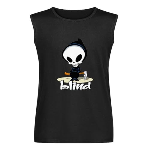 Blind Skateboard Logo Vest Tank T-Shirt Black Unisex Mens Sleeveless Tops Tees L von FaosTEQ