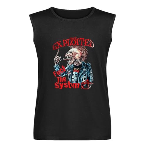 Exploited Fuck The System Vest Tank T-Shirt Black Unisex Mens Sleeveless Tops Tees M Exploited Fuck The System Vest Tank T-Shirt Black Unisex Mens Sleeveless Tops Tees M von FaosTEQ