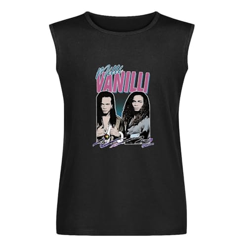 Milli Vanilli Vest Tank T-Shirt Black Unisex Mens Sleeveless Tops Tees M Milli Vanilli Vest Tank T-Shirt Black Unisex Mens Sleeveless Tops Tees M von FaosTEQ