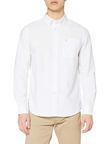 Farah Classic Herren Drayton Business Hemd, weiß, S von Farah