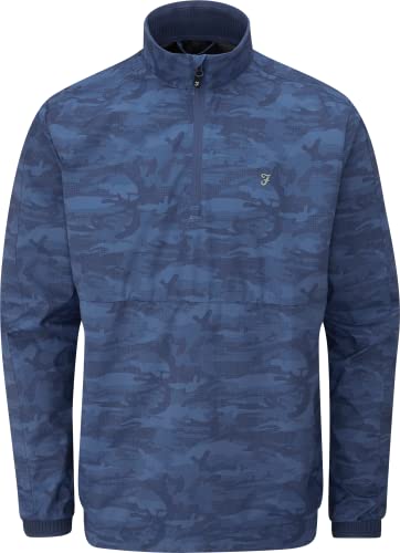 Farah Golf Herren Farah Parker Regenjacke Pullover-Jacke, Blau (Regatta Blue), S von Farah