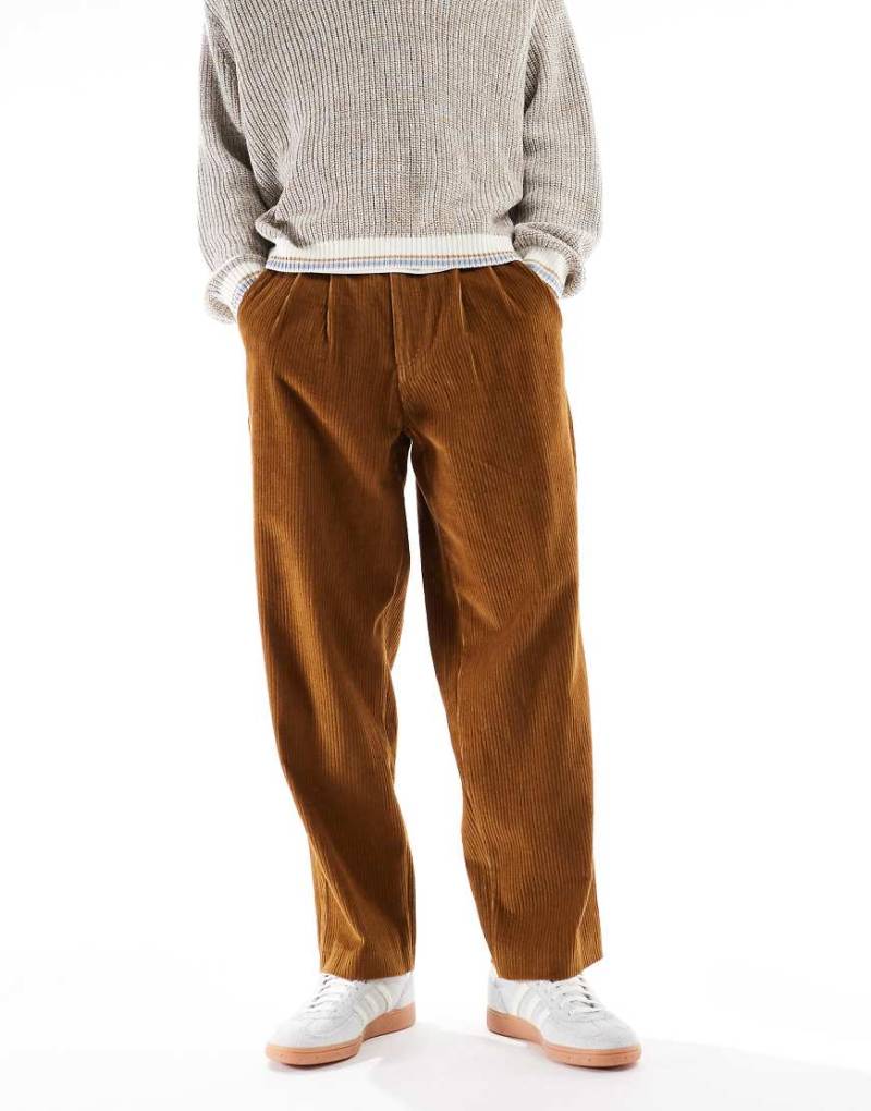 Farah - Adam - Retro-Hose aus Twill in Hellbraun-Brown Farah - Adam - Retro-Hose aus Twill in Hellbraun-Brown von Farah
