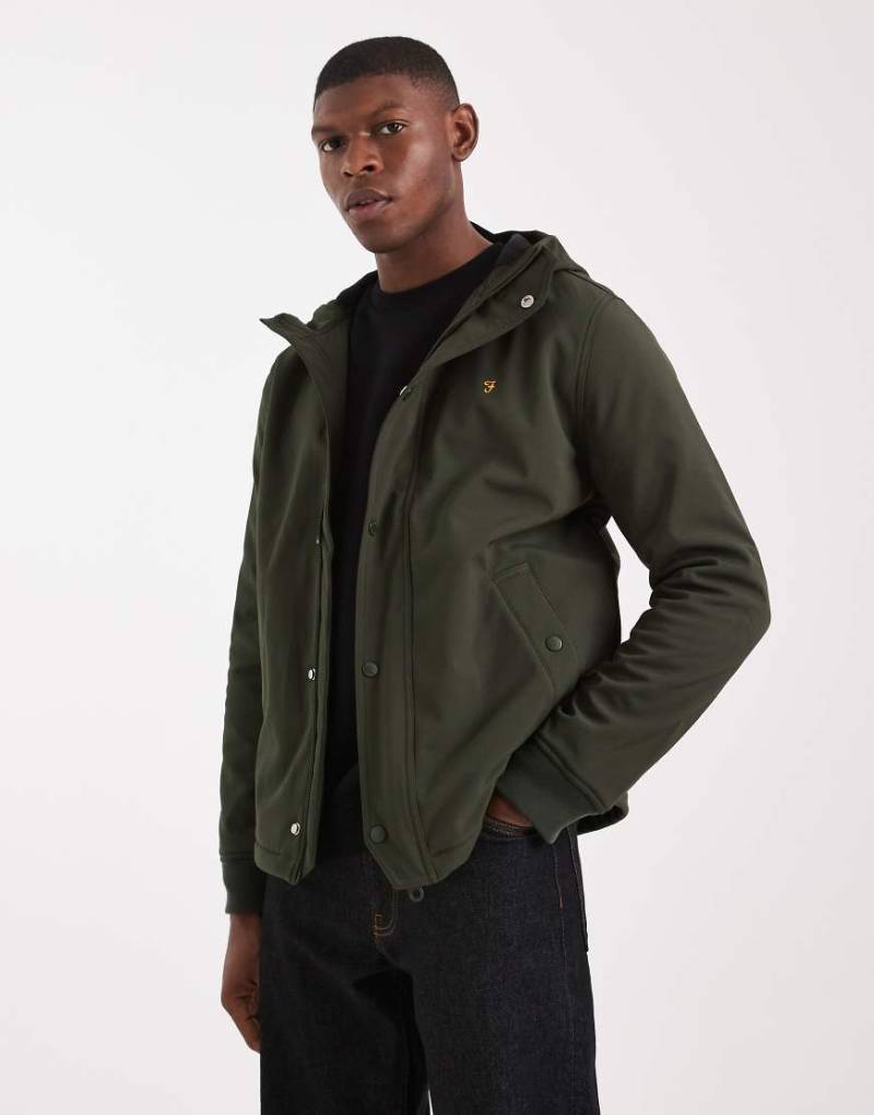 Farah - Brydon - Softshell-Jacke in Dunkelgrün von Farah