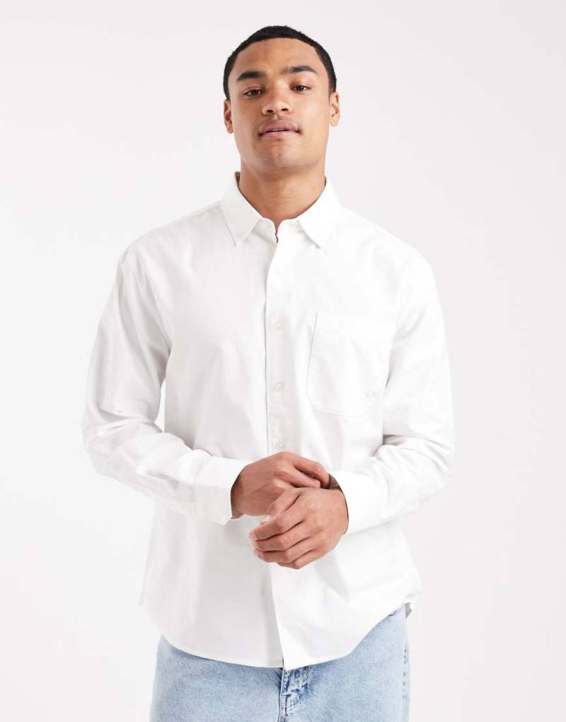 Farah - Callier - Langärmliges Hemd in Weiß von Farah