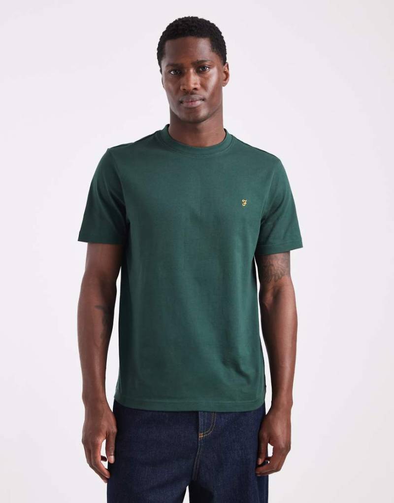 Farah - Danny - Regular-Fit-T-Shirt in Dunkelgrün von Farah