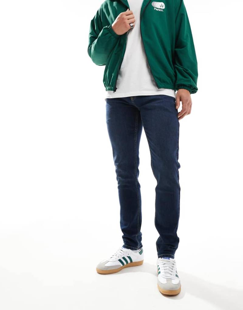 Farah - Drake - Schmale Jeans aus verwaschenem Denim-Blau von Farah