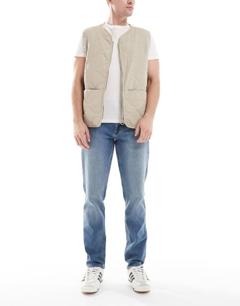 Farah - Elm - Jeans in blauer Waschung mit geradem Schnitt Farah - Elm - Jeans in blauer Waschung mit geradem Schnitt von Farah