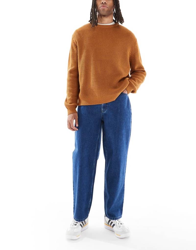 Farah - Greenport - Vintage-Denim-Jeans in mittelblauer Waschung von Farah