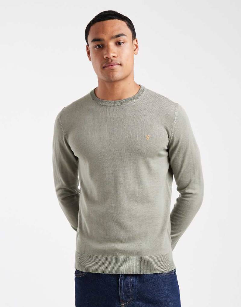 Farah - Mullen - Pullover in Grün aus Merinowolle Farah - Mullen - Pullover in Grün aus Merinowolle von Farah