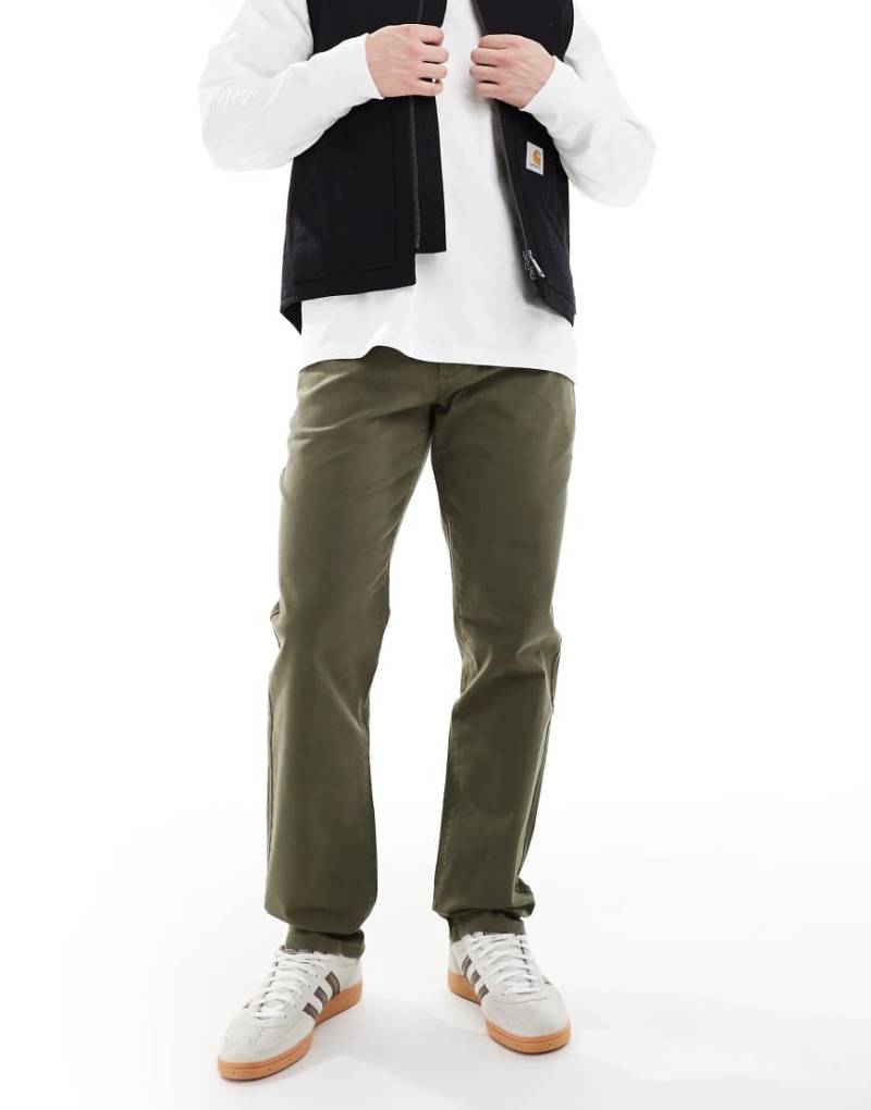 Farah - Norwood - Gerade geschnittene Chinohose in Khaki-Grün Farah - Norwood - Gerade geschnittene Chinohose in Khaki-Grün von Farah