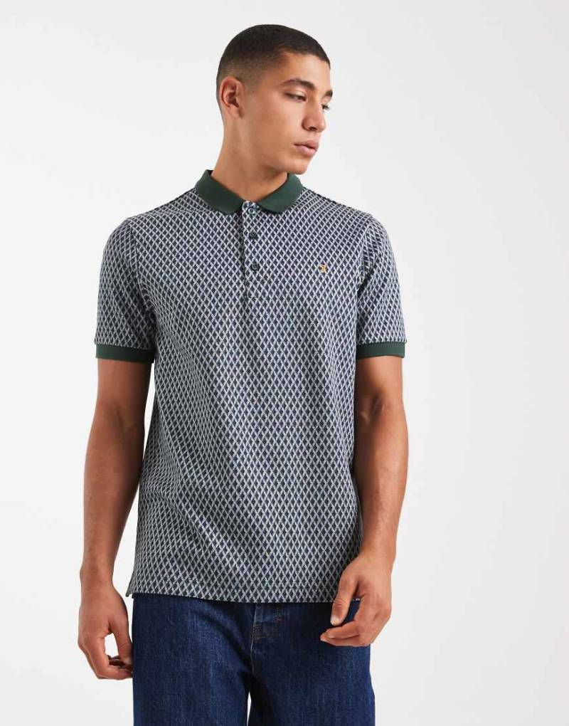 Farah - Whitston - Polohemd in Dunkelgrün von Farah