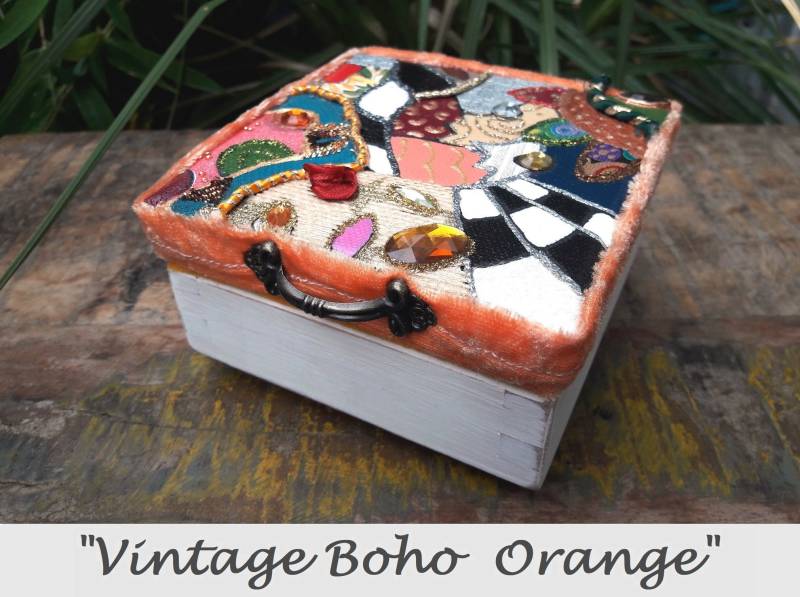 Vintage Boho Holz Schmuckkästchen Unikat Handgefertigt Schmuckbox Opulent Massiv Buche Schmuckschatulle Kunst Geschenk Vintage Boho Holz Schmuckkästchen Unikat Handgefertigt Schmuckbox Opulent Massiv Buche Schmuckschatulle Kunst Geschenk von Farbcomfort