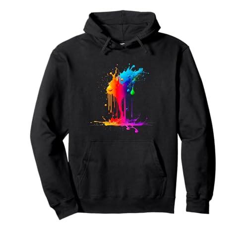 Color Splash für Männer und Frauen Pullover Hoodie Color Splash für Männer und Frauen Pullover Hoodie von Farbe Farbklecks Malen Geschenk