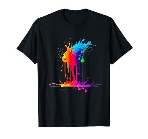 Color Splash für Männer und Frauen T-Shirt Color Splash für Männer und Frauen T-Shirt von Farbe Farbklecks Malen Geschenk