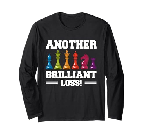 Spiele Schach Lustiges Schachbrett Männer Frauen Denksport Langarmshirt von Farbenfrohe Schachfiguren Apparel