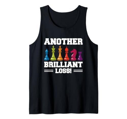 Spiele Schach Lustiges Schachbrett Männer Frauen Denksport Tank Top von Farbenfrohe Schachfiguren Apparel