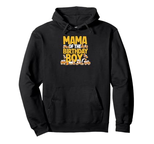 Mama Vom Geburtstagsjungen Mit Baufahrzeugen Pullover Hoodie Mama Vom Geburtstagsjungen Mit Baufahrzeugen Pullover Hoodie von Farbenfroher Ausruf Mit Baulastwagen Thema