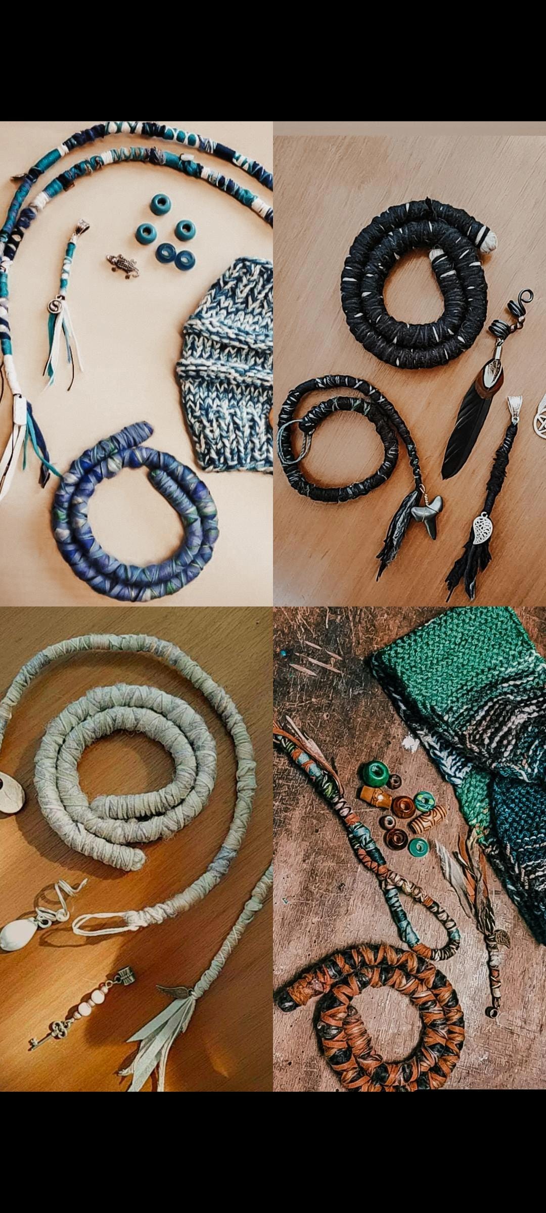 Dreadschmuck Überraschungs-Set , Dreadwraps, Dreadperlen, Dreadspirale Uvm von FarbigesTreiben