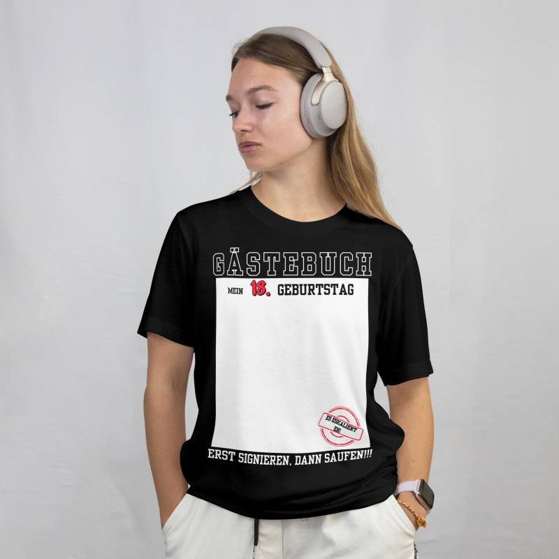 18. Geburtstag Shirt | Gästebuch Geburtstagsshirt Mann Frau Geburtstagsparty Geschenk Geburtstagsgeschenk Feier-Geschenk von Farbkleckser