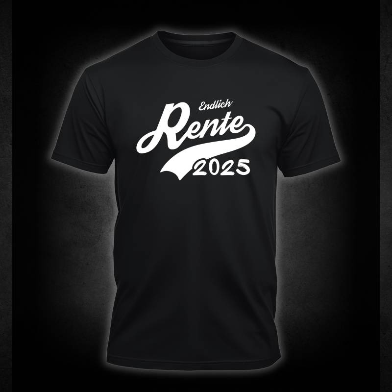 Endlich Rente 2025 | Abschiedsgeschenk Kollege Geht in Opa Geschenk Zum Ruhestand T-Shirt Renteneintritt von Farbkleckser
