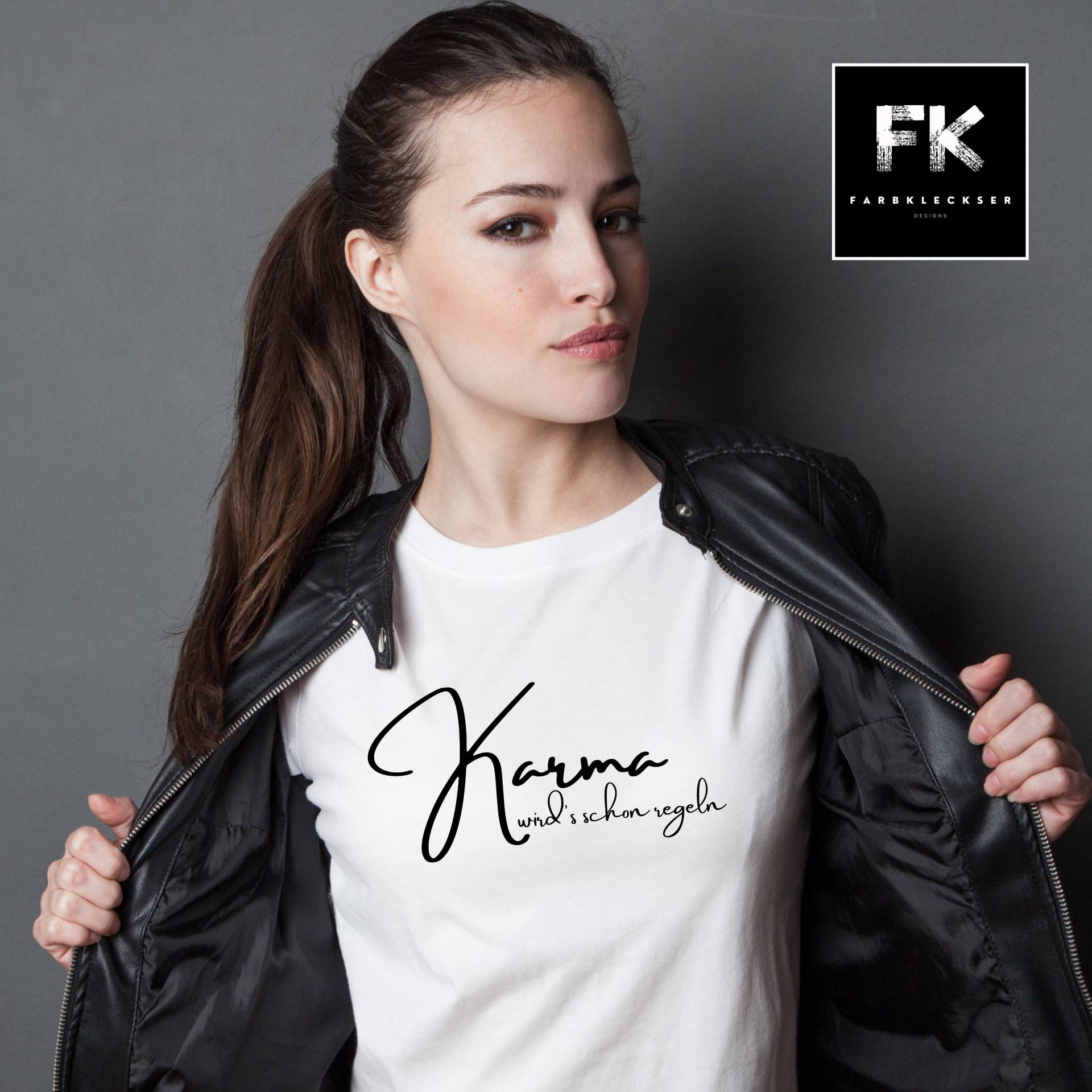 Karma Wird's Schon Regeln T-Shirt | Achtsamkeit Geschenkidee Geschenk Frau Positives Denken Spirituell Meditations Shirt von Farbkleckser