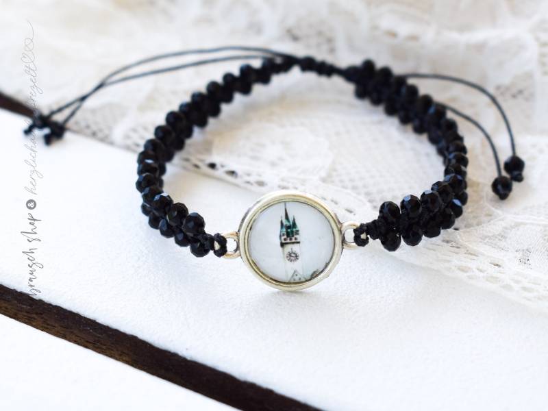 Armband | „Stadtturm Straubing" Schwarz von FarbrauschShop