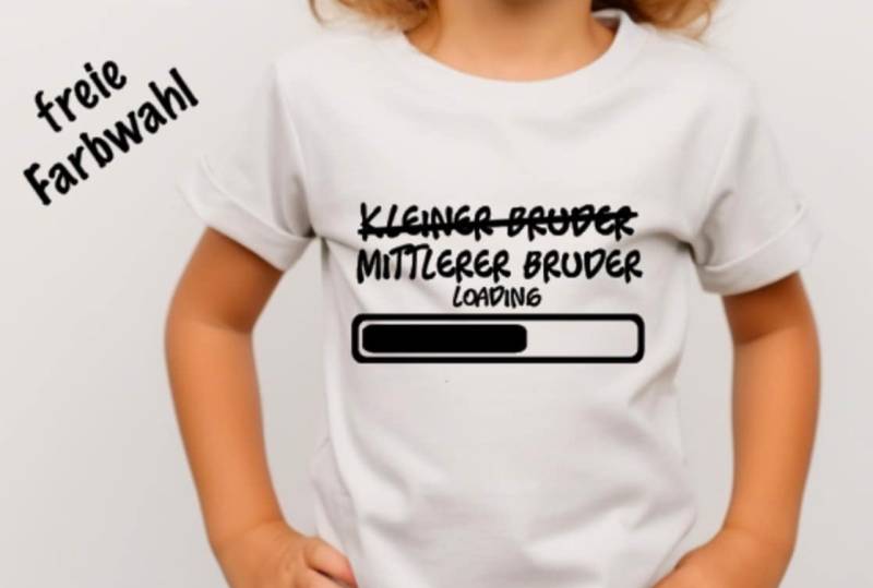 Bald Kleiner Mittlerer Bruder Bügelbild Loading Einzelkind Freie Farbwahl Nachwuchs Baby Schwangerschaft Verkünden Schwester Bald Kleiner Mittlerer Bruder Bügelbild Loading Einzelkind Freie Farbwahl Nachwuchs Baby Schwangerschaft Verkünden Schwester von Farbwuselei