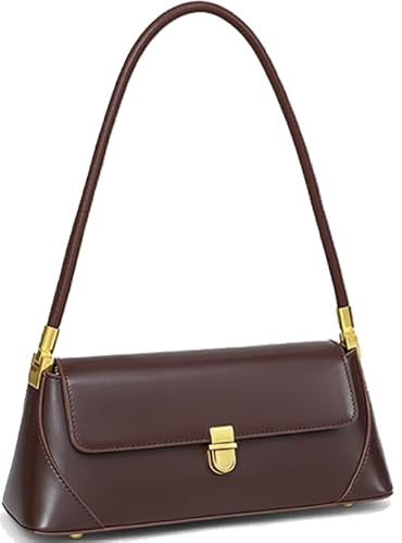 Farcauo Kleine Umhängetasche Für Damen Vintage Handtasche Taschen Schultertasche Damen Klein Pu Leder Shoulder Bag Braun Mini Achsel Tasche von Farcauo