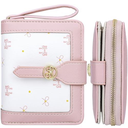 Farcauo Niedliches Portemonnaie für Frauen mit Schleifenknoten Geldbörsen Rosa Schmetterling mit Ausweisfach und Kartenhüllen Portemonnaie für Frauen Klein Farcauo Niedliches Portemonnaie für Frauen mit Schleifenknoten Geldbörsen Rosa Schmetterling mit Ausweisfach und Kartenhüllen Portemonnaie für Frauen Klein von Farcauo