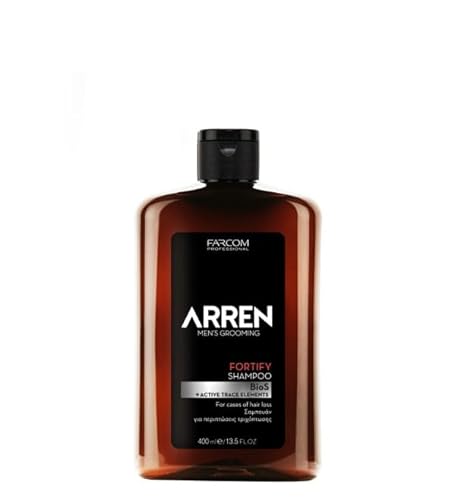 ARREN Fortify Shampoo 400 ml für Männer | Gegen Haarausfall | Mit BioS-Technologie, Biotin & Spurenelementen | Vitamin-B-Komplex, Niacinamid und Panthenol ARREN Fortify Shampoo 400 ml für Männer | Gegen Haarausfall | Mit BioS-Technologie, Biotin & Spurenelementen | Vitamin-B-Komplex, Niacinamid und Panthenol von Farcom professional