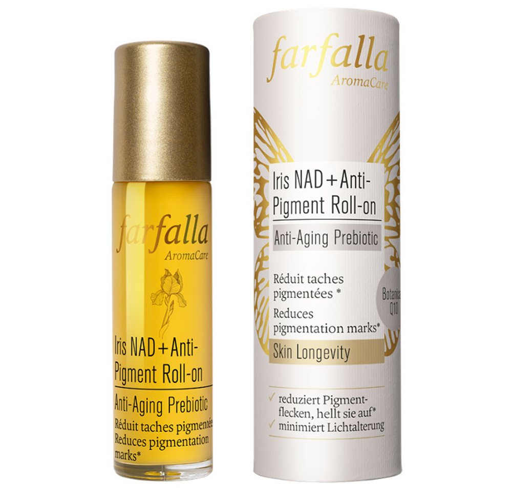 Farfalla Essentials AG Gesichtspflege Iris NAD Anti-Pigment Roll-on Anti-Aging Prebiotic, 10 ml von Farfalla Essentials AG