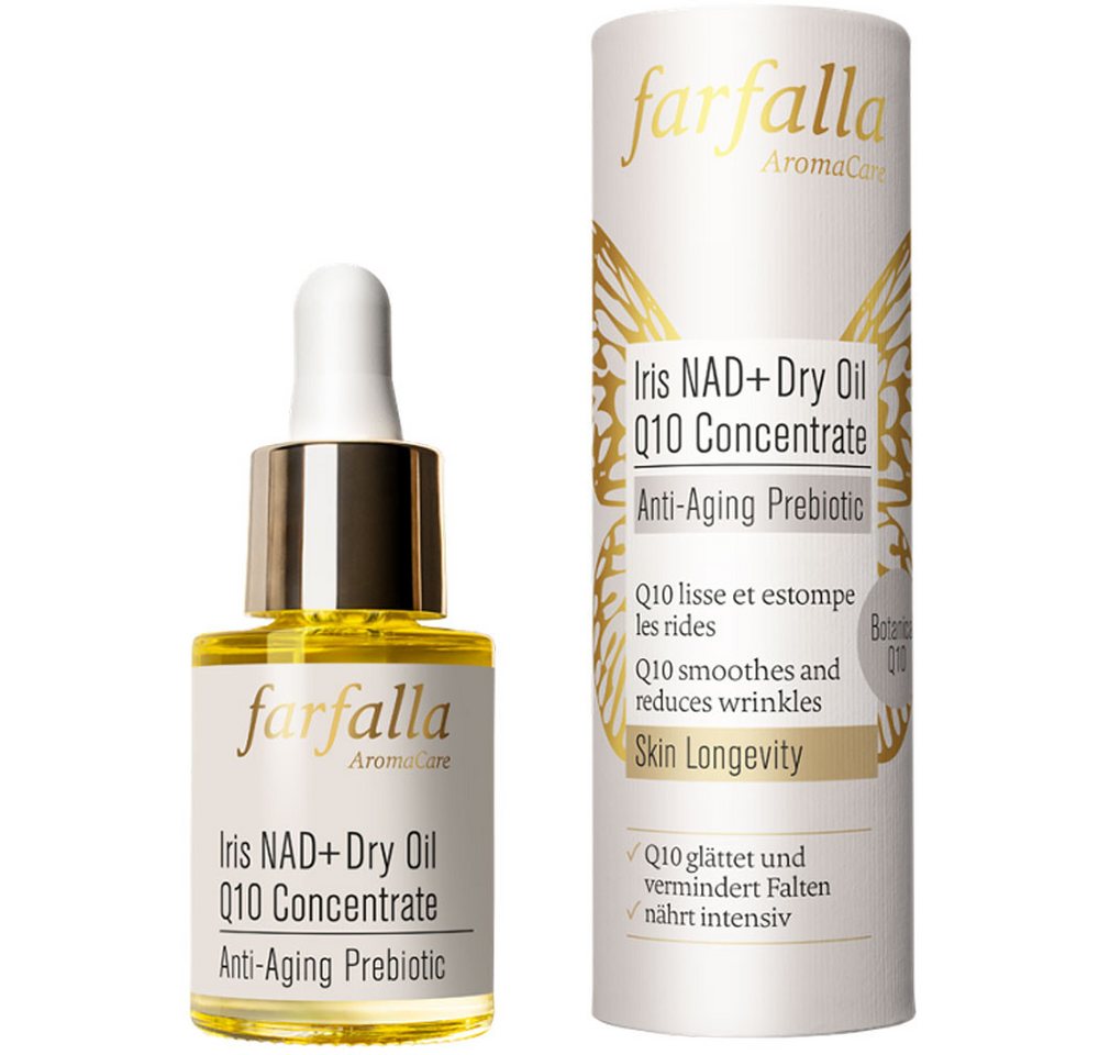 Farfalla Essentials AG Gesichtspflege Iris NAD Dry Oil Q Concentrate Anti-Aging Prebiotic, 15 ml von Farfalla Essentials AG
