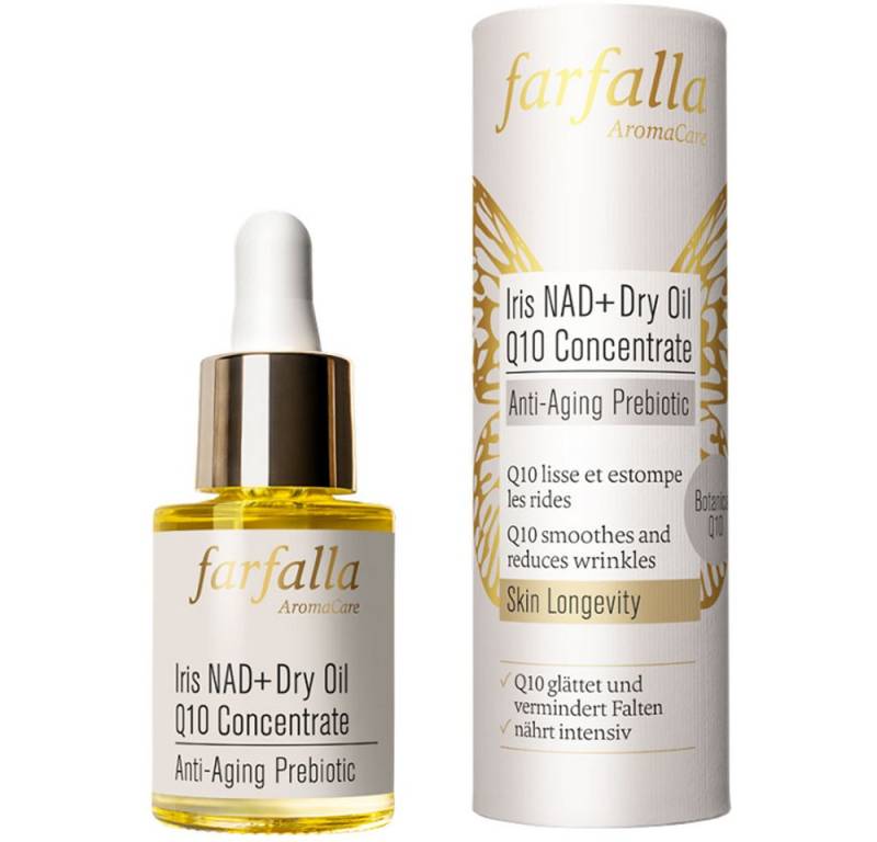 Farfalla Essentials AG Gesichtspflege Iris NAD Dry Oil Q Concentrate Anti-Aging Prebiotic, 15 ml von Farfalla Essentials AG