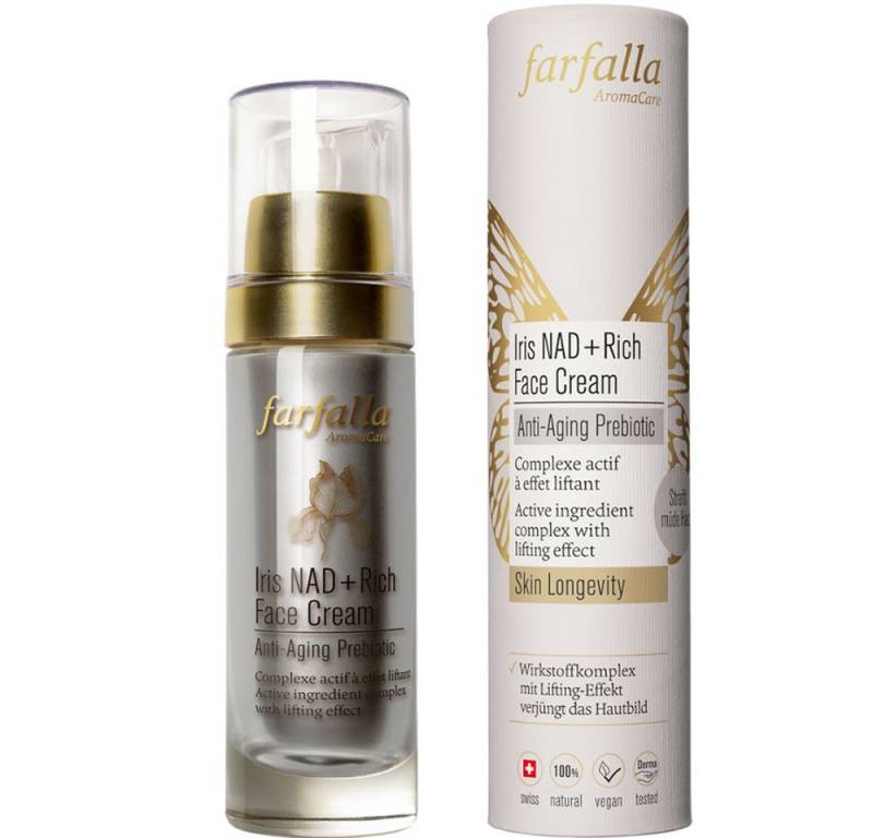 Farfalla Essentials AG Gesichtspflege Iris NAD Rich Face Cream Anti-Aging Prebiotic, 30 ml von Farfalla Essentials AG
