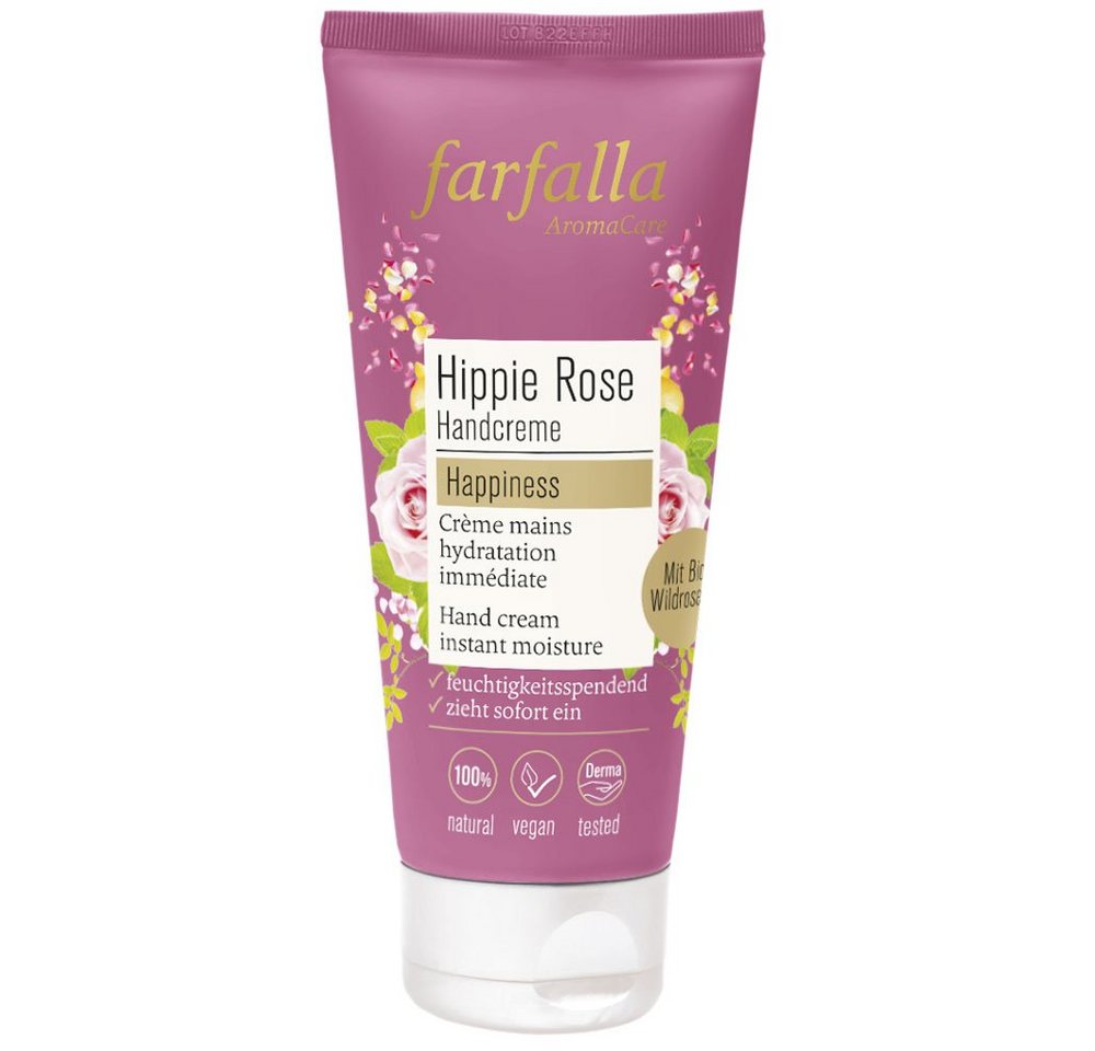 Farfalla Essentials AG Handcreme Hippie rose Happiness, 50 ml von Farfalla Essentials AG